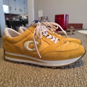 Coach Yellow and White Women's Sneakers